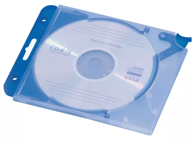 Een CD OPBERGMAP QUICKFLIP COMPLEET BLAUW koop je bij All Office Kuipers BV