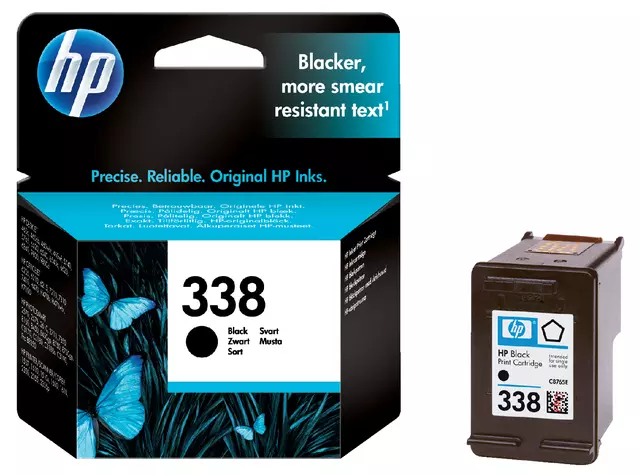 Een Inktcartridge HP C8765EE 338 zwart koop je bij All Office Kuipers BV