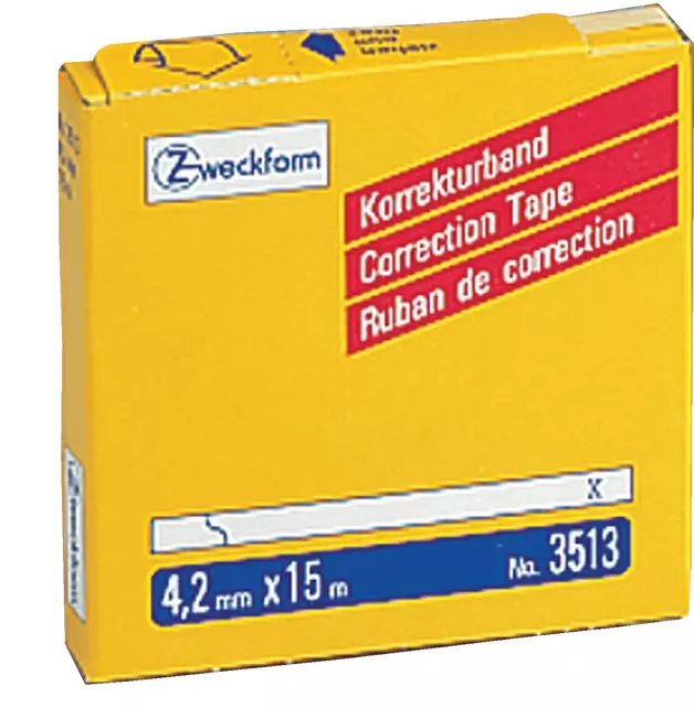 Een Correctietape Zweckform 3513 4.2mmx15m 1regel koop je bij Kantoorboekhandel Van Atten