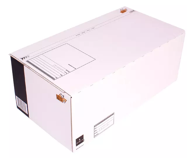Een Postpakketbox 6 CleverPack 485x260x185mm wit pak à 25 stuks koop je bij De Joma BV