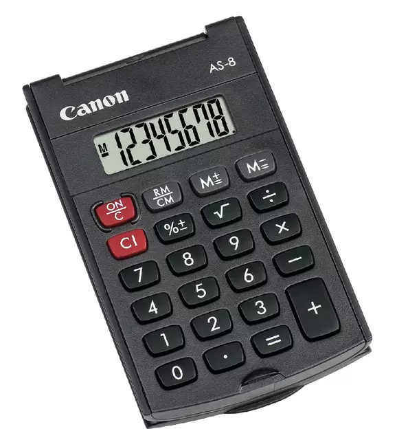 Een Rekenmachine Canon AS-8 koop je bij Kantoorboekhandel Van Atten