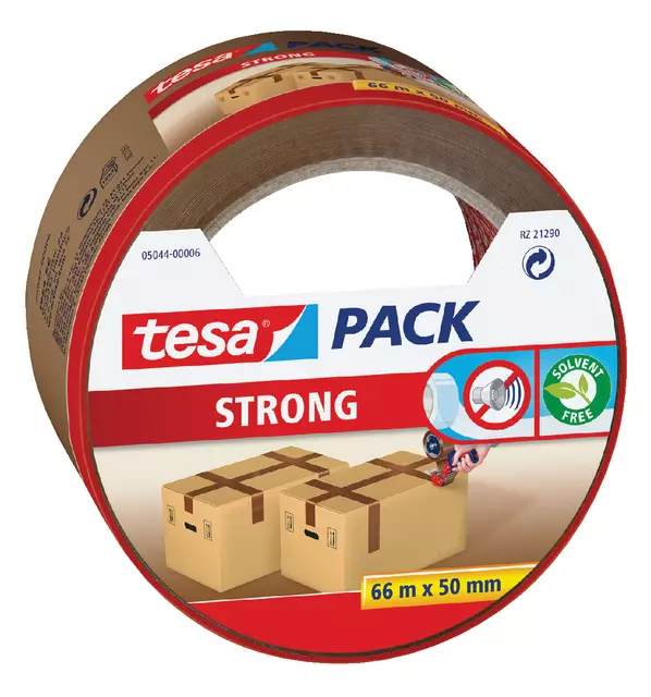 Buy your Verpakkingstape tesapack® Strong 66mx50mm bruin at QuickOffice BV
