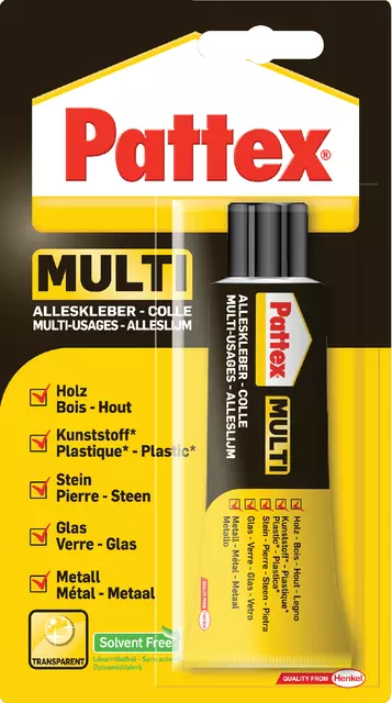 Een Alleslijm Pattex Multi tube 50gram op blister koop je bij De Rijk Kantoorshop