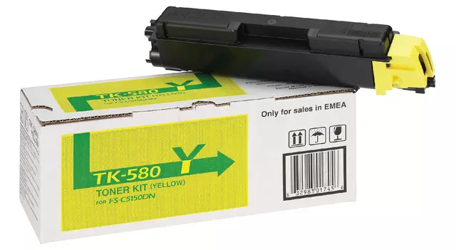 Een Toner Kyocera TK-580Y geel koop je bij Schellen Boek- en Kantoorboekhandel