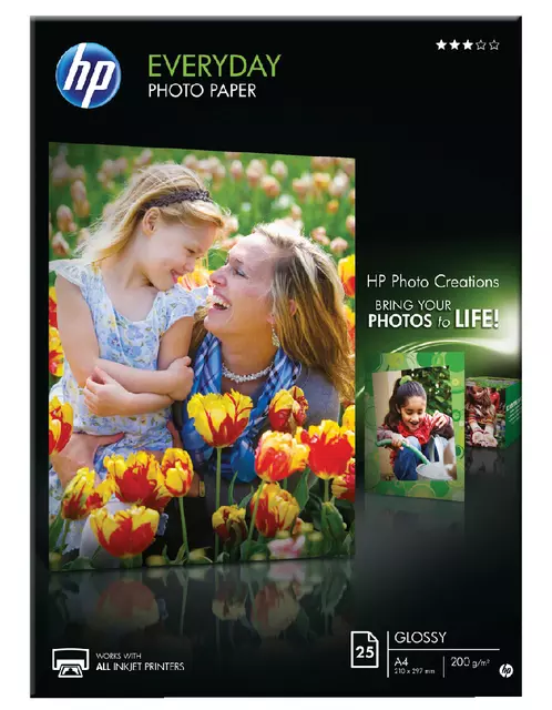 Een Fotopapier HP Q5451A A4 200gr glans koop je bij All Office Kuipers BV