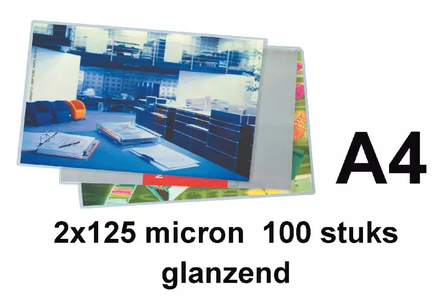 Een Lamineerhoes Quantore A4 216x303mm 2x125micron koop je bij All Office Kuipers BV