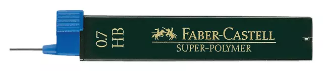 Een Potloodstift Faber-Castell HB 0.7mm super-polyme koker à 12 stuks koop je bij Deska Alles voor Kantoor