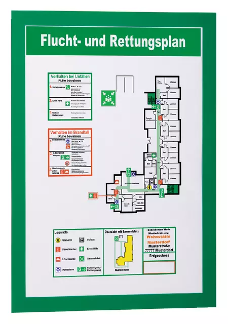 Een Duraframe Durable 487205 A4 vert koop je bij QuickOffice BV