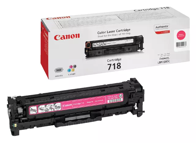 Een Tonercartridge Canon 718 rood koop je bij Schellen Boek- en Kantoorboekhandel