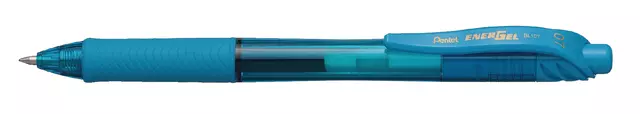 Een Gelschrijver Pentel BL107 Energel-X medium lichtblauw koop je bij De Joma BV