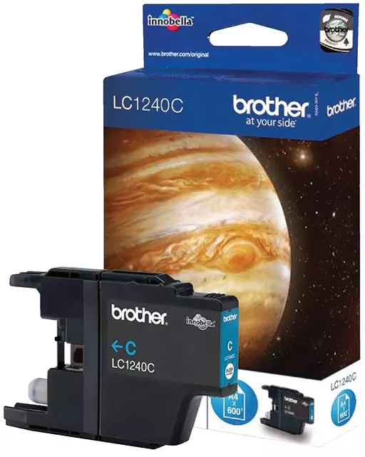Een Inktcartridge Brother LC-1240C blauw koop je bij All Office Kuipers BV