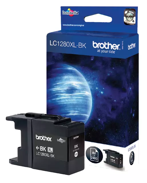 Een Inktcartridge Brother LC-1280XLBK zwart koop je bij De Joma BV