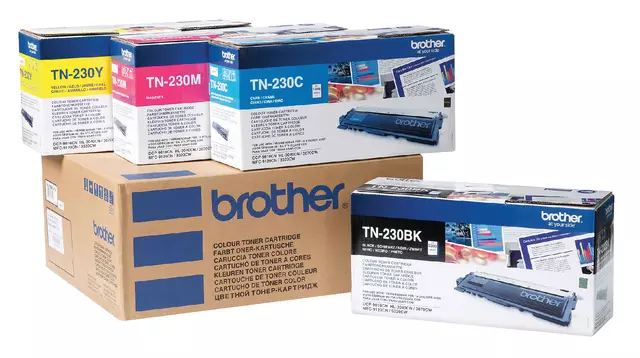 Een Toner Brother TN-230BK zwart koop je bij De Joma BV