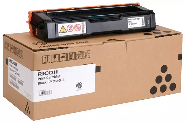 Een Tonercartridge Ricoh 407638 zwart koop je bij van Kerkvoorde & Hollander B.V.