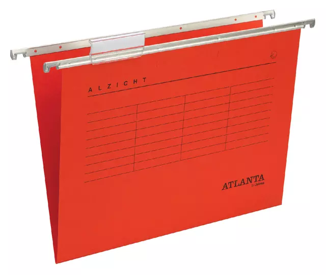 Een Hangmap Alzicht folio frontaal V-bodem rood koop je bij QuickOffice BV