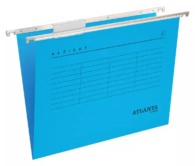 Een Hangmap Alzicht folio frontaal V-bodem blauw koop je bij QuickOffice BV