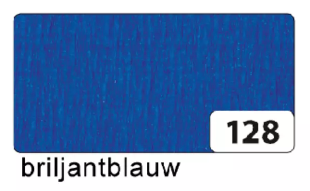 Een Crêpepapier Folia 250x50cm nr128 briljantblauw koop je bij De Joma BV
