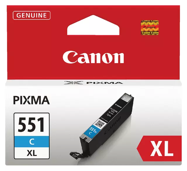 Een Inktcartridge Canon CLI-551XL blauw koop je bij All Office Kuipers BV