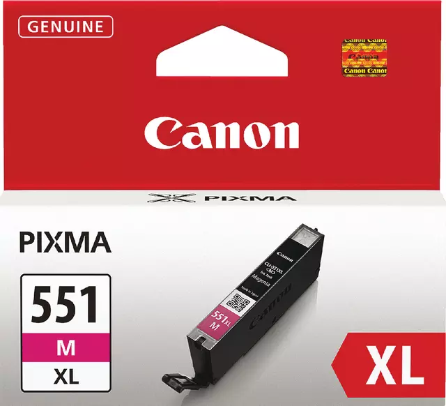 Een Inktcartridge Canon CLI-551XL rood koop je bij All Office Kuipers BV