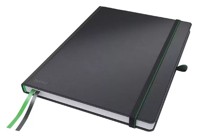 Een Notitieboek Leitz Complete 187x242mm 160blz 100gr lijn zwart koop je bij QuickOffice BV