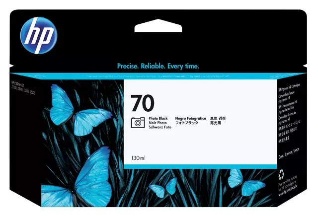 Een Inktcartridge HP C9449A 70 foto zwart koop je bij De Rijk Kantoorshop