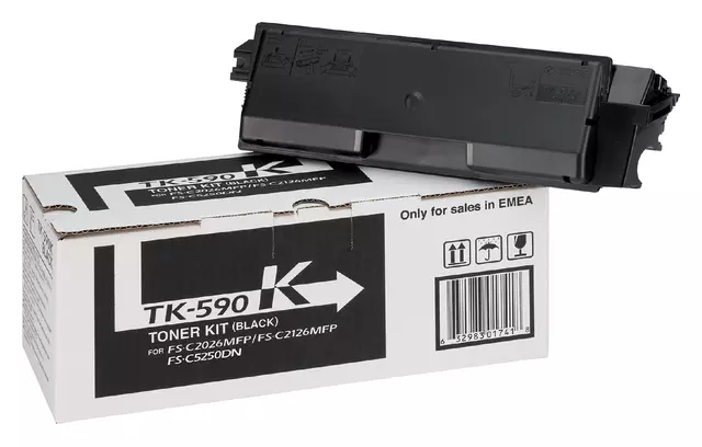 Een Toner Kyocera TK-590K zwart koop je bij All Office Kuipers BV