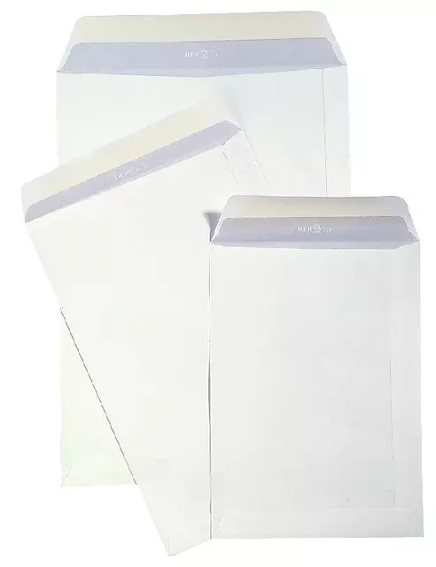 Een Envelop Hermes akte EA4 220x312mm zelfklevend wit doos à 250 stuks koop je bij De Joma BV