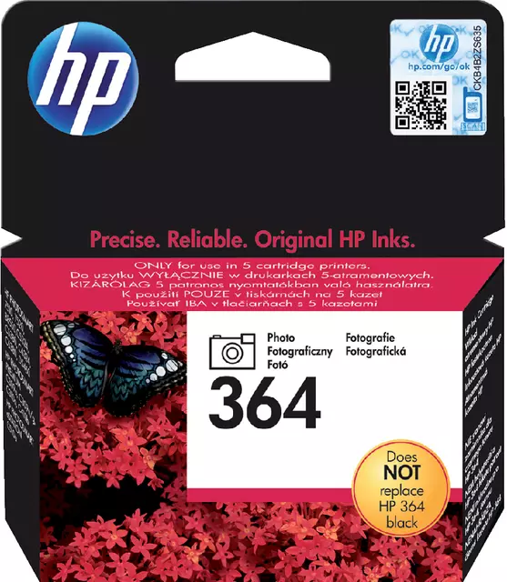 Een Inktcartridge HP CB317EE 364 foto zwart koop je bij All Office Kuipers BV