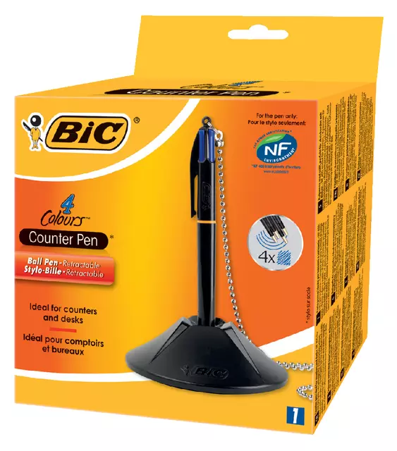 Buy your Baliebalpen Bic met ketting medium zwart at QuickOffice BV
