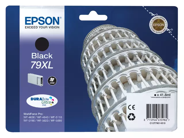 Een Inktcartridge Epson 79XL T7901 zwart koop je bij Avoux