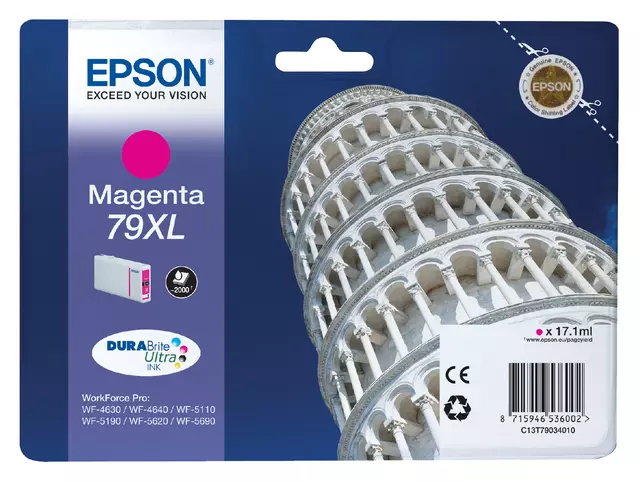 Een Inktcartridge Epson 79XL T7903 rood koop je bij Avoux