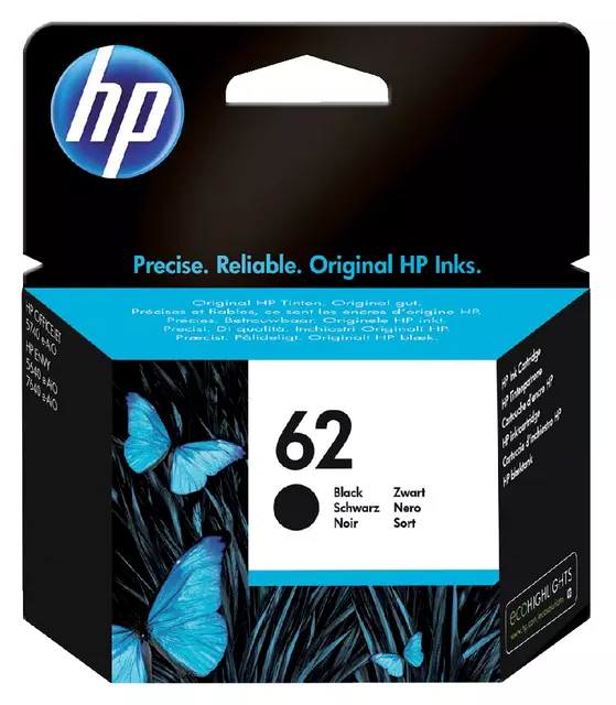 Buy your Inktcartridge HP C2P04AE 62 zwart at QuickOffice BV