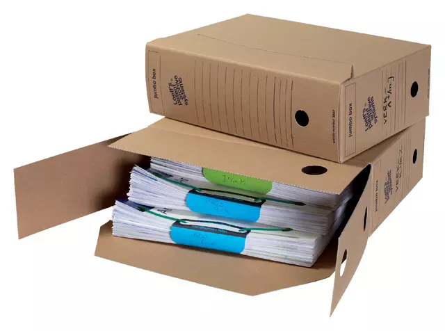 Een Gemeentearchiefdoos Loeff's Jumbo Box 3007 370x255x115mm koop je bij Schellen Boek- en Kantoorboekhandel