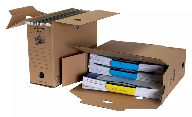 Een Archiefdoos Loeff's Universeel Box 3020 340x250x120mm koop je bij QuickOffice BV