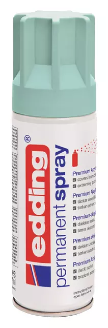 Een Verfspuitbus edding 5200 permanent spray mat mellow mint koop je bij De Joma BV