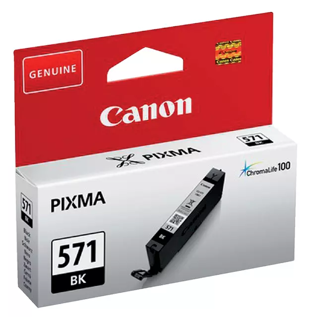 Een Inktcartridge Canon CLI-571 zwart koop je bij van Kerkvoorde & Hollander B.V.