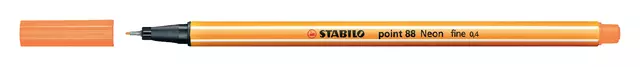 Een Fineliner STABILO point 88/054 fijn neon oranje koop je bij iPlusoffice