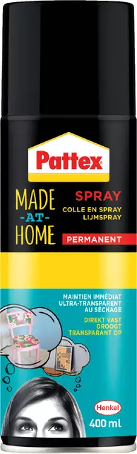 Een Lijm Pattex hobby spray permanent 400ml koop je bij All Office Kuipers BV