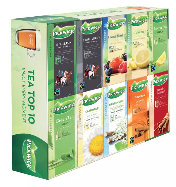 Buy your Thee Pickwick multipack original 10x25st top 10 at QuickOffice BV