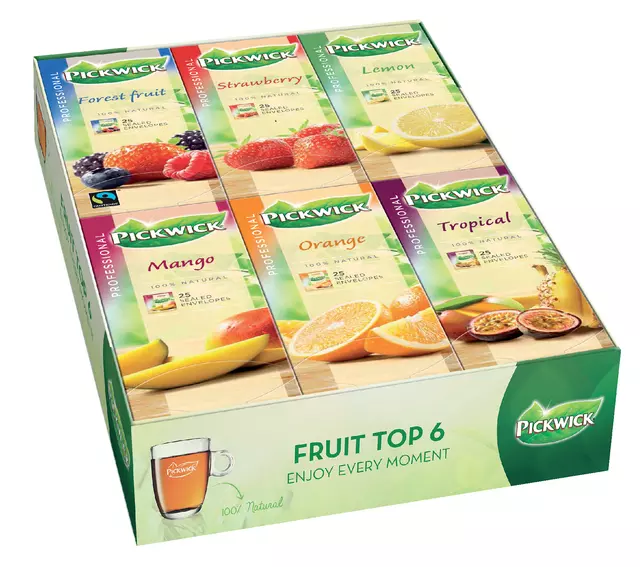 Een Thee Pickwick multipack original 6x25st fruit koop je bij WinkelVolWinkels