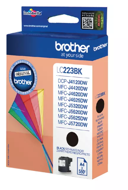 Een Inktcartridge Brother LC-223BK zwart koop je bij All Office Kuipers BV