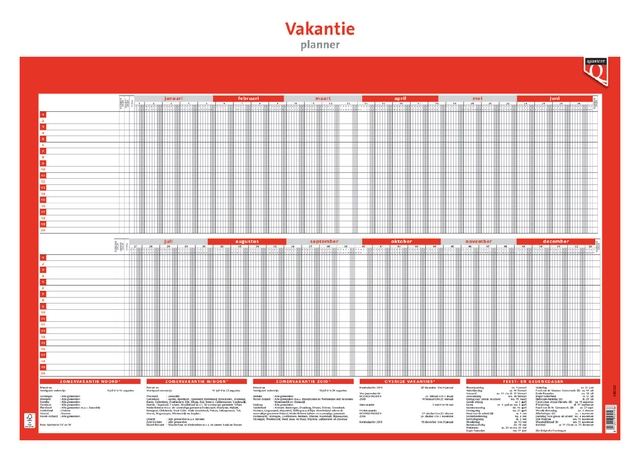 Een Vakantieplanner 2025 Quantore koop je bij Kantorice office & business supplies