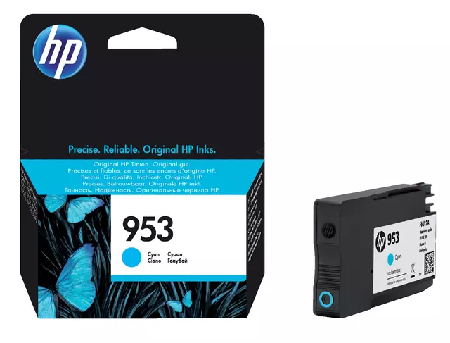 Een Inktcartridge HP F6U12AE 953 blauw koop je bij All Office Kuipers BV