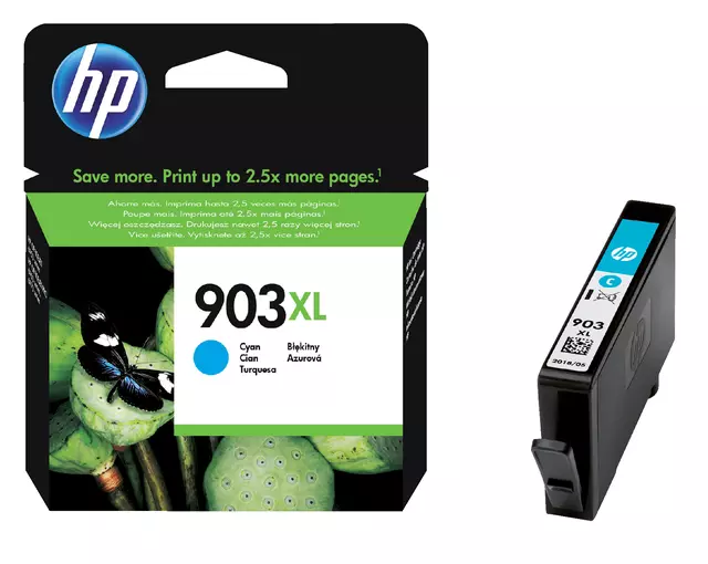 Een Inktcartridge HP T6M03AE 903XL blauw koop je bij All Office Kuipers BV