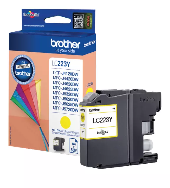 Een Inktcartridge Brother LC-223Y geel koop je bij Romijn Office Supply