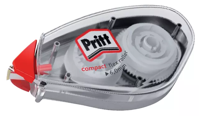 Een Correctieroller Pritt 6mmx10m compact flex op blister koop je bij Deska Alles voor Kantoor