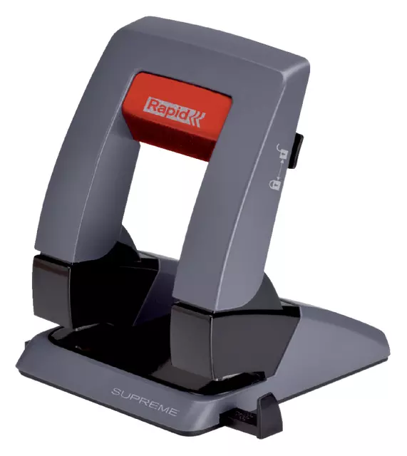 Een Perforator Rapid SP30 pressless 2-gaats 30vel zwart/grijs koop je bij QuickOffice BV