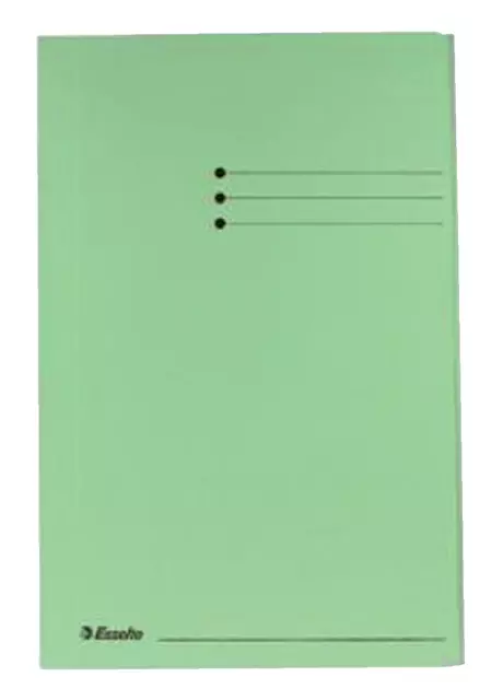 Een Dossiermap Esselte folio 3 kleppen manilla 275gr groen koop je bij De Joma BV