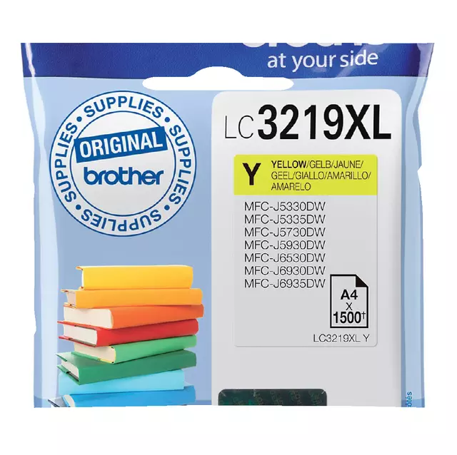 Een Inktcartridge Brother LC-3219XLY geel koop je bij Supply Mij