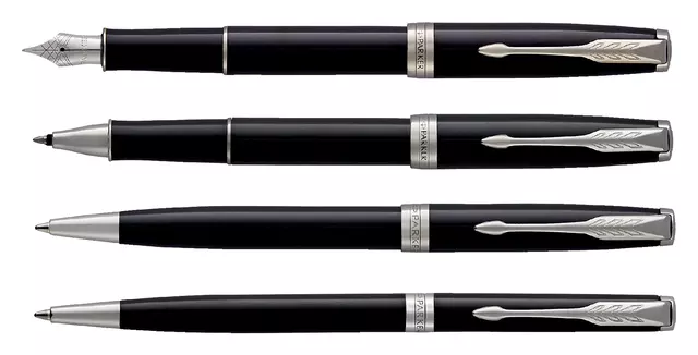 Een Vulpen Parker Sonnet black lacquer CT medium koop je bij Sysdicom BV